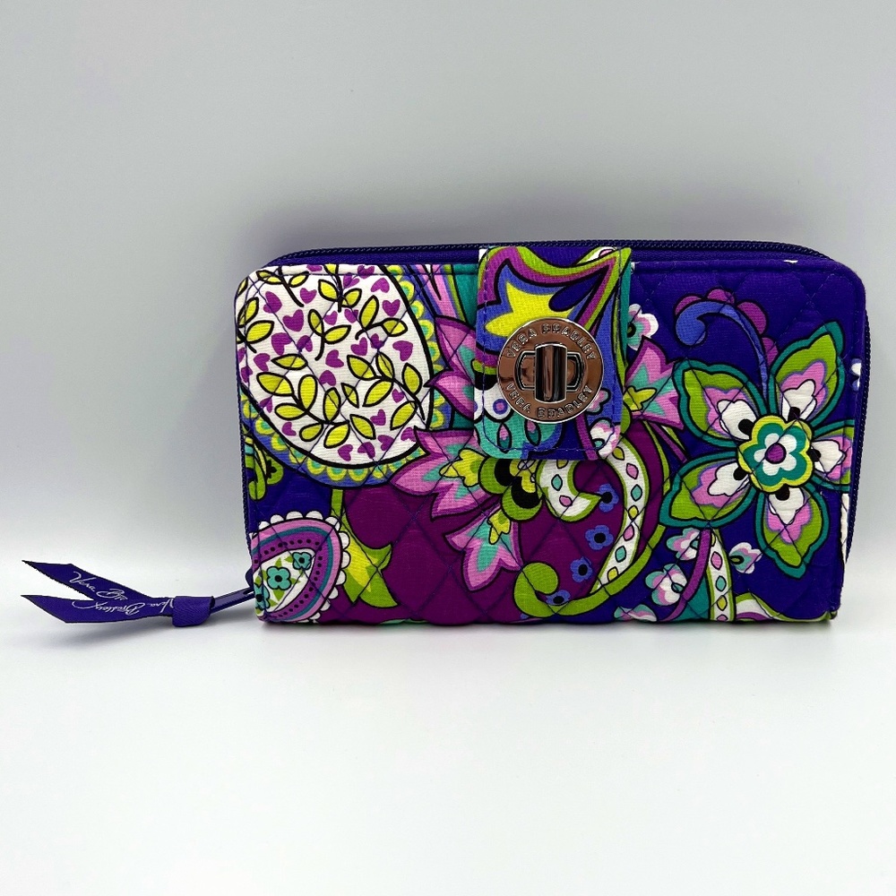 Vera Bradley Turnlock Wallet - Heather